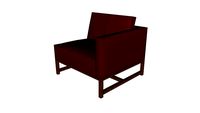 Orten Single Arm Large Armchair, H Frame, Left Hand