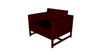 Orten Large Armchair, H Frame
