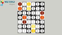 AZULEJOS - PAINEL METRÔ SCREW LARANJA