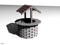 Stone well3d model