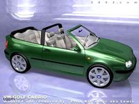 VW Golf Cabrio3d model