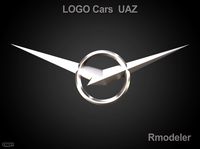 UAZ 3d Logo3d model