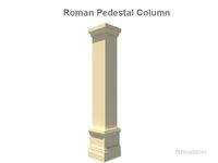 Square Column Pedestal3d model
