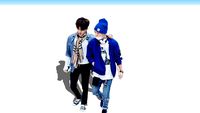 iKON's BOBBY&B.I 2D faceme component airport fashion