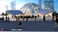 Sci fi manipulation - Futuristic building