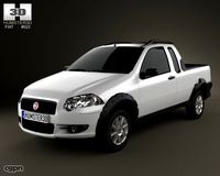 Fiat Strada Crew Cab Trekking 20123d model