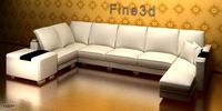 antique-09-056-Sofa combination3d model
