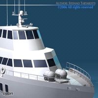 Hydrofoil boat3d model