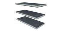 Aeras Porcelain Steps 895 x 400 x 40 mm Bullnose Edge With Drip Groove
