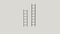 Rustic wooden ladder