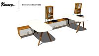 SET3 KINNARPS FURNITURE SPACE STORAGE AND OBERON DESKS