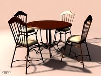 Dining Table - Four seater3d model