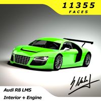 Audi R8 LMS - LowPoly3d model