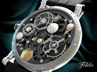 Watch mechanism 133d model