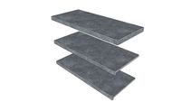 Aeras Porcelain Step 895 × 400 with 40mm Downstand