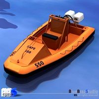 Rescue boat3d model