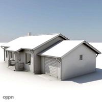 One Story House 023d model