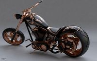 RC Custom Chopper on a kickstand3d model