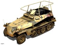 SD.KFZ 250/3 - Half-track command variant3d model