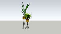 Trouva - Black Metal plant stands