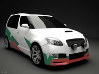 Skoda Roomster WRC3d model