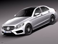 Mercedes Benz C Class W205 2015 sedan3d model