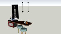 Balcão com minibar