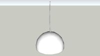 Grote witte plafond lamp