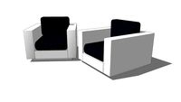 Cube chairs by Massimo and Leila Vignelli