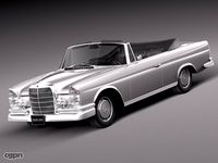 Mercedes Benz 300SE W112 Convertible3d model
