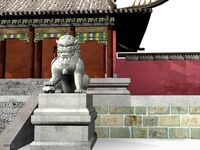 The zaojue temple3d model