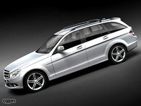Mercedes C-class 2008 estate3d model