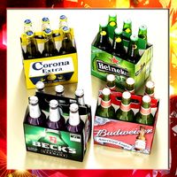 Photorealistic and High Detailed Beers 6 Pack Collection3d model