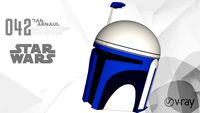 Jango Fett - Capacete (VRay 3.4 - Ready)