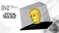 Capacete C-3PO - Planeta DeAgostini (VRay 3.4 - Ready)