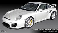 Porsche 997 GT2 + INTERIOR3d model