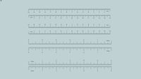 Rulers 6inch/150mm L-R and R-L