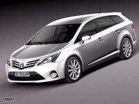 Toyota Avensis 2013 estate3d model