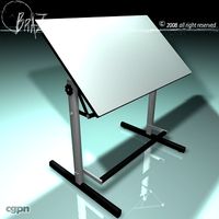 Drawing table3d model