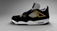 Air Jordan 4 Blue3d model