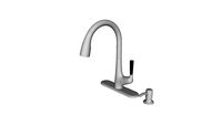 K-R562-SD Malleco(R) Pull-down kitchen sink faucet with soap/lotion dispenser