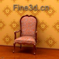 antique-09om-Chair-0393d model