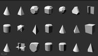 Deluxe Primitives (160 models, Unity3D ready)3d model
