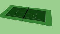 Tennis Court with Proper Dimensions