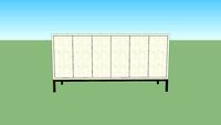 Lillian August Ford Faux Shagreen Console Ivory