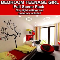 Bedroom Teenage3d model