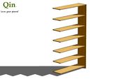 Qin Q6 Bamboo Shelf - Extension 1210 - Natural Color