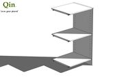 Qin Q2 Bamboo Shelf - Extension 390 - Stained Light White Color