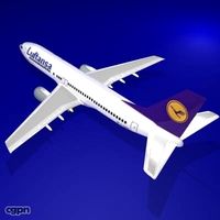 Boing 737-400 Lufthansa3d model