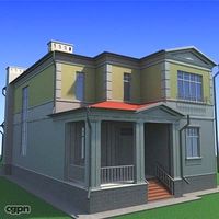Modern city house3d model